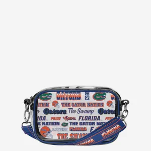 Florida Gators Repeat Retro Print Clear Crossbody Bag