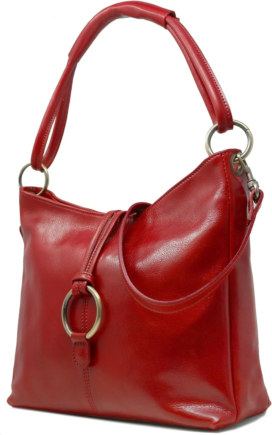 Floto Tavoli Leather Shoulder Bag Women's Handbag with Crossbody Strap
