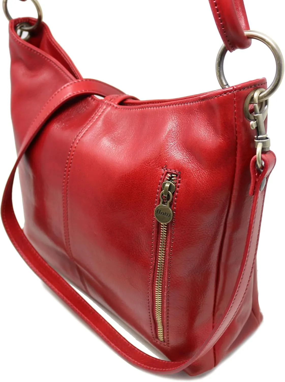 Floto Tavoli Leather Shoulder Bag Women's Handbag with Crossbody Strap
