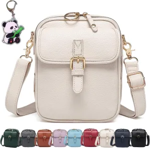 Forcipower Crossbody Leather Bag, Urvashi Crossbody Leather Bag, Vintage Anti Theft Shoulder Bag with Card Slots