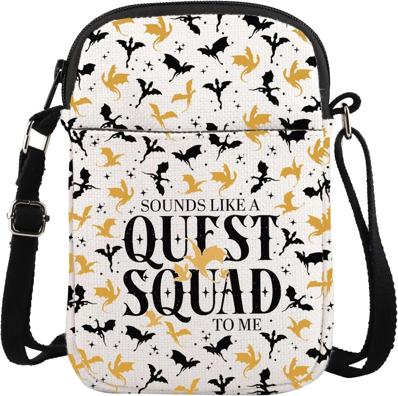Fourth Wing Quest Squad Crossbody Bag Basgiath War College Gift Ridoc Shoulder Bag Dragon Rider Gift Bookish Handle Bag