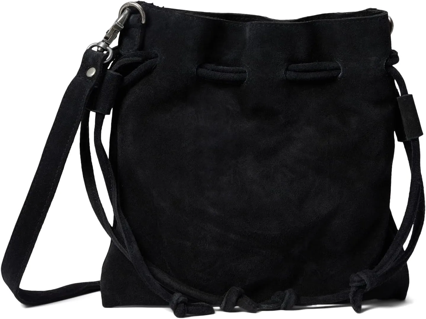 Free People Billie Suede Crossbody Bag For Women - Leather Construction with Cotton Lining, and Velvety Touch Hand Bag