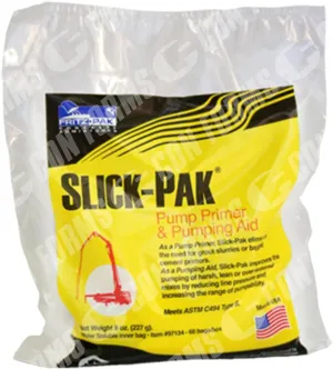 Fritz Pak Original Slick Pak Concrete Pump Primer and Aid (60 bags) Con Forms Made in USA