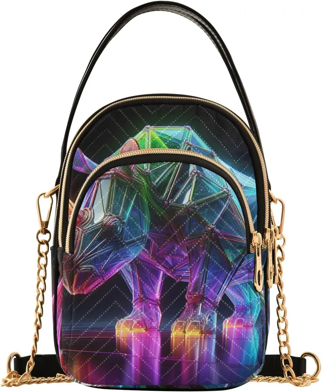 Funny Quilted Purse Crossbody Shoulder Handbags