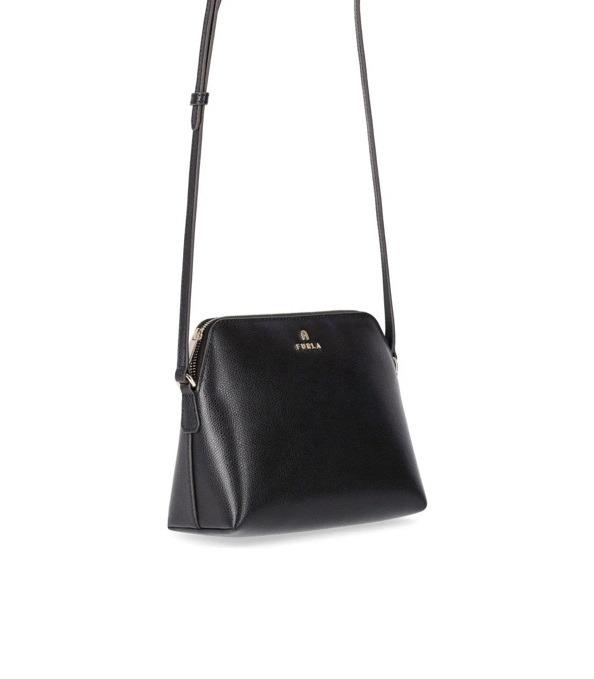 Furla Camelia Mini Black Ballerina Crossbody Bag