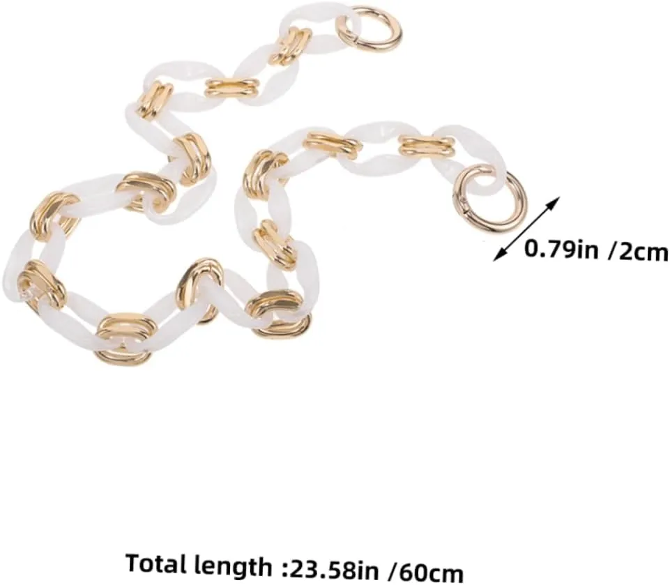 Gadpiparty Retro Bag Shoulder Chain Crossbody Bag Strap Decorative Chain for Purse