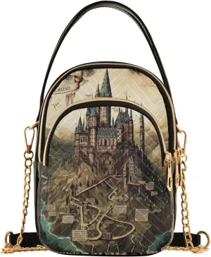 GAIGEO Fantasy Sea Of Clouds And Whale Shoulder Bag, Casual Crossbody Purse Crossbody Purse with Long Strap