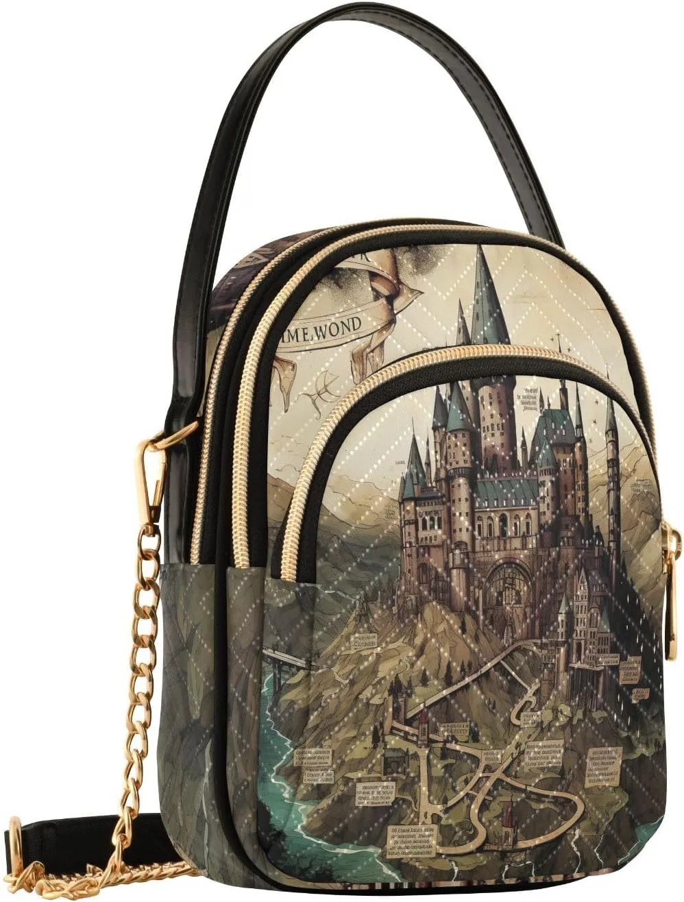 GAIGEO Fantasy Sea Of Clouds And Whale Shoulder Bag, Casual Crossbody Purse Crossbody Purse with Long Strap