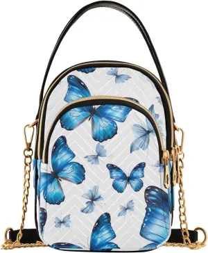 GAIGEO Flowers on a Light Green Crossbody Purse with Long Strap, Shoulder Handbag, Crossbody Bag for Woman