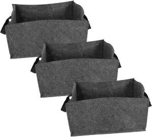 GALPADA Gardening Planting Bag Breathable Grow Bag for Outdoor Planting 3pcs Set