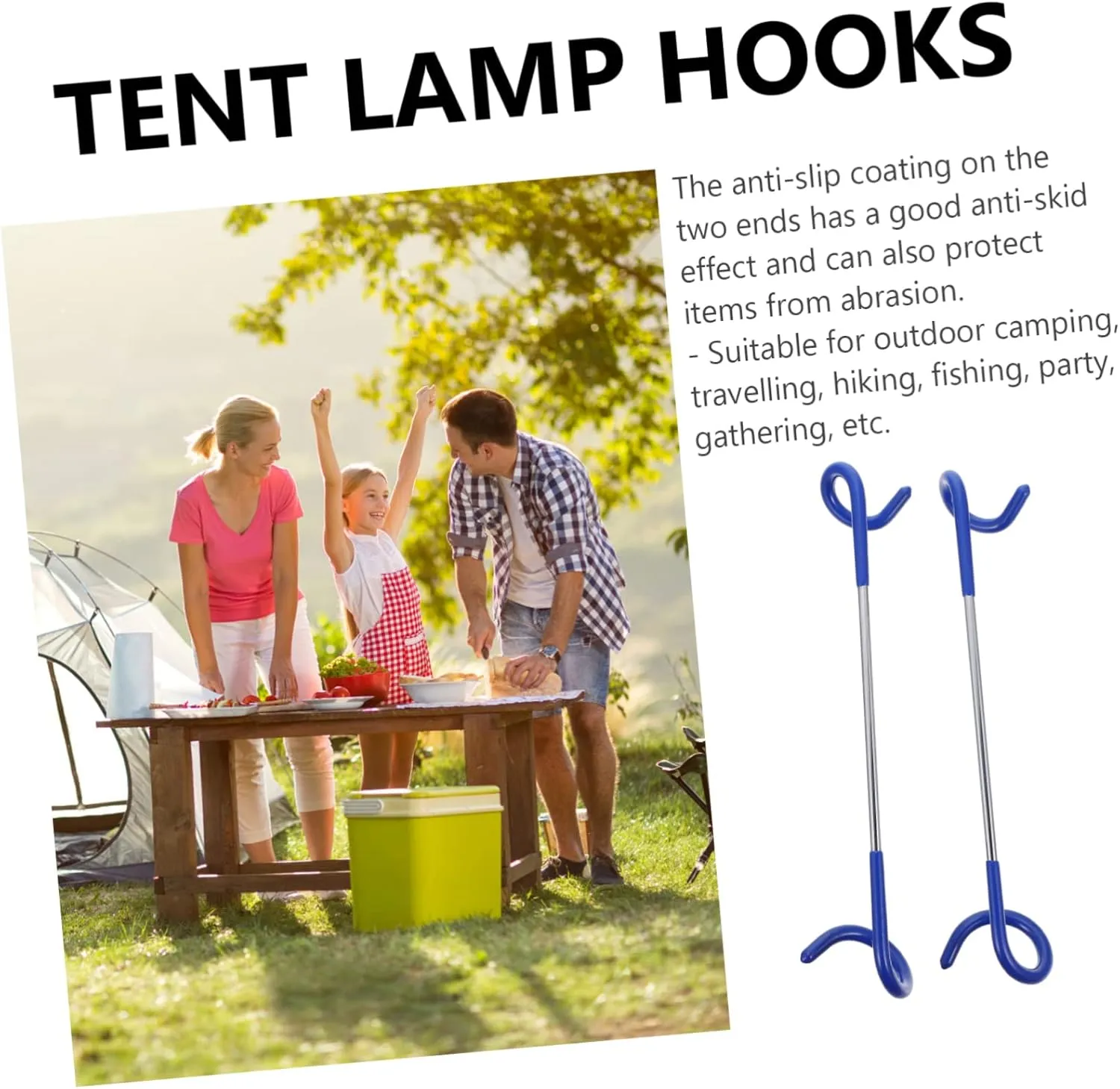 GANAZONO Light Stand Hook Torch Fixture Camping Light Lantern Mantles Gazebo Night Light Solar Lights Outdoor