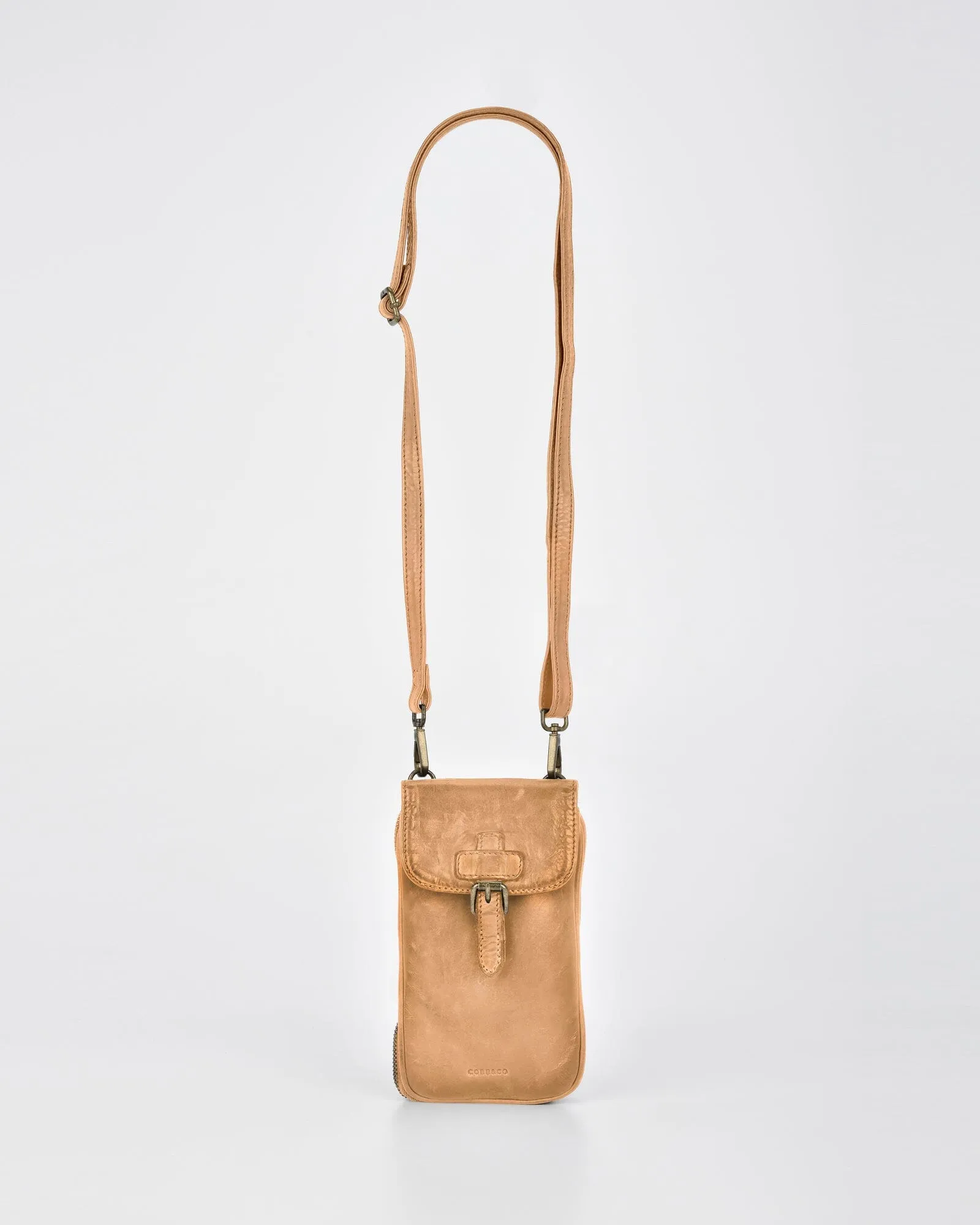 Gawler Rugged Leather Mini Crossbody/Phone holder/Wallet RFID??