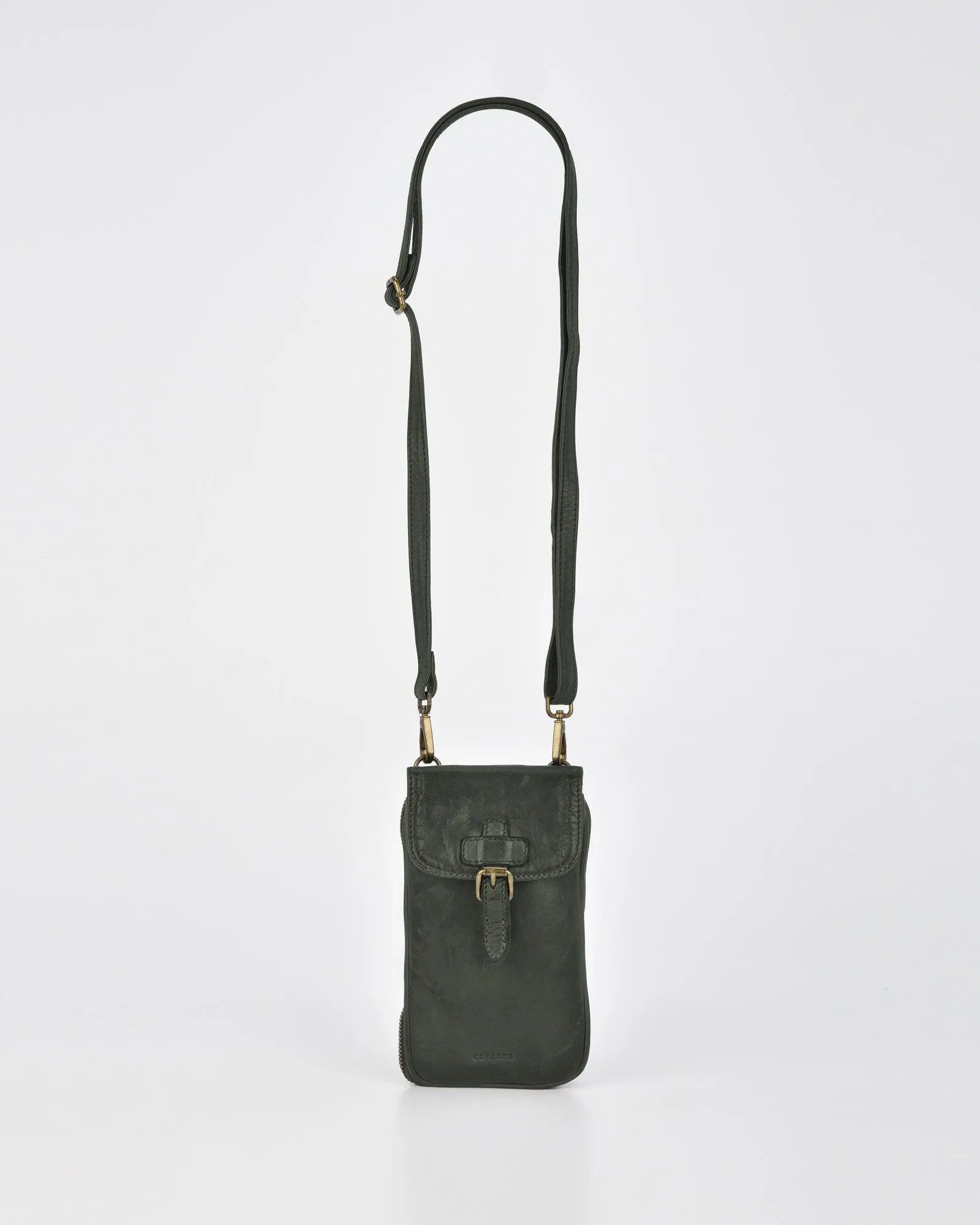 Gawler Rugged Leather Mini Crossbody/Phone holder/Wallet RFID??