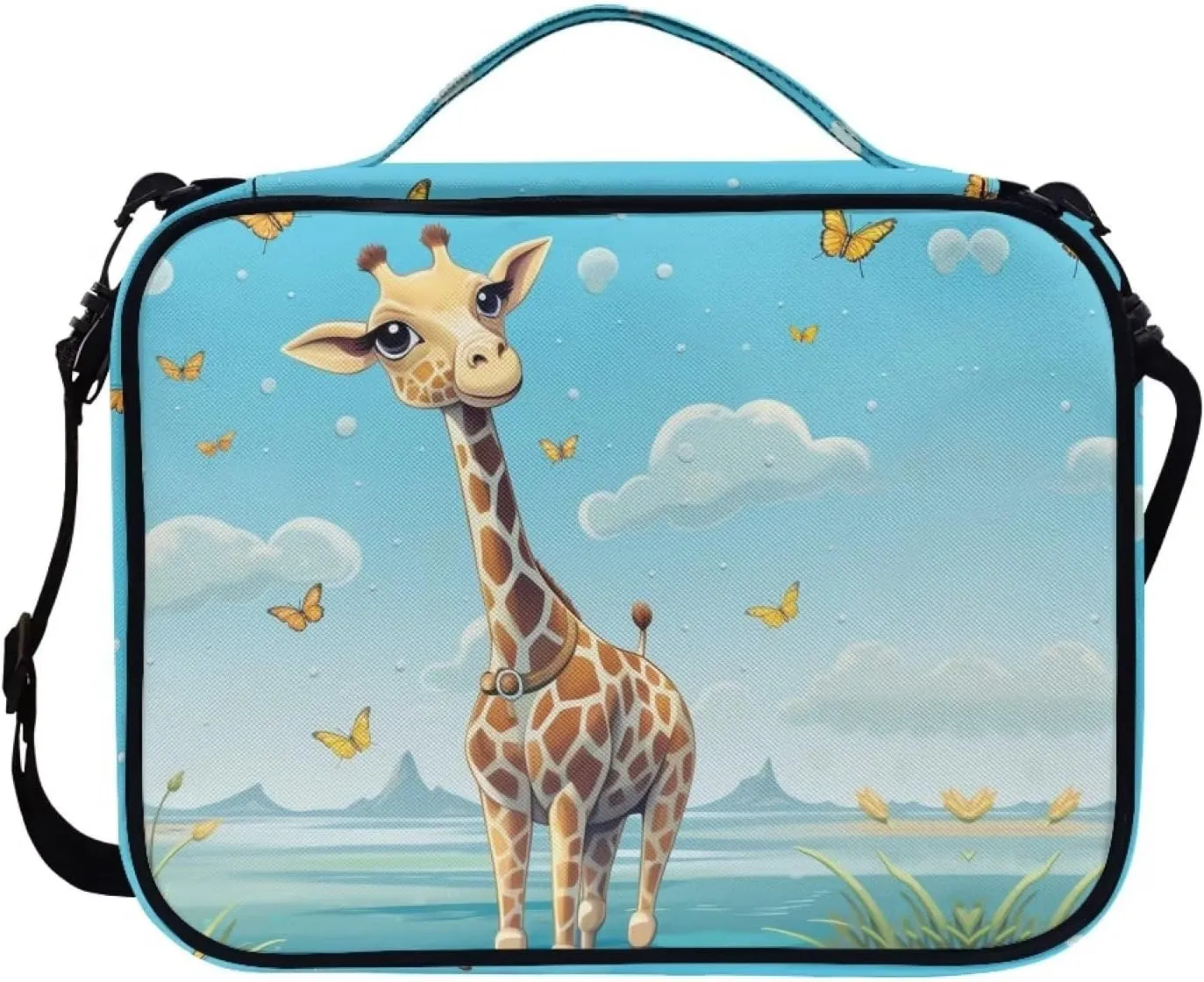 Giraffe Bible Covers for Women Men Crossbody Purse Tote Handbag Carrying Book Case Messenger Bag Portable Bible Pouch Hiking Cycling Travel Holiday