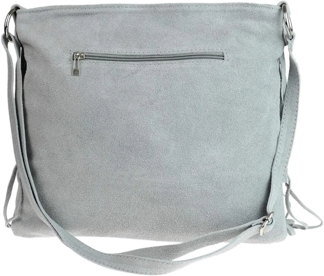 Girly HandBags Womens Suede Fringe Shoulder Bag Crossbody Slouch