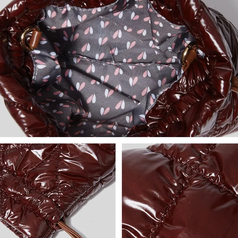Gita Shine Nylon Puffer Pouch Bags - 4 Colors