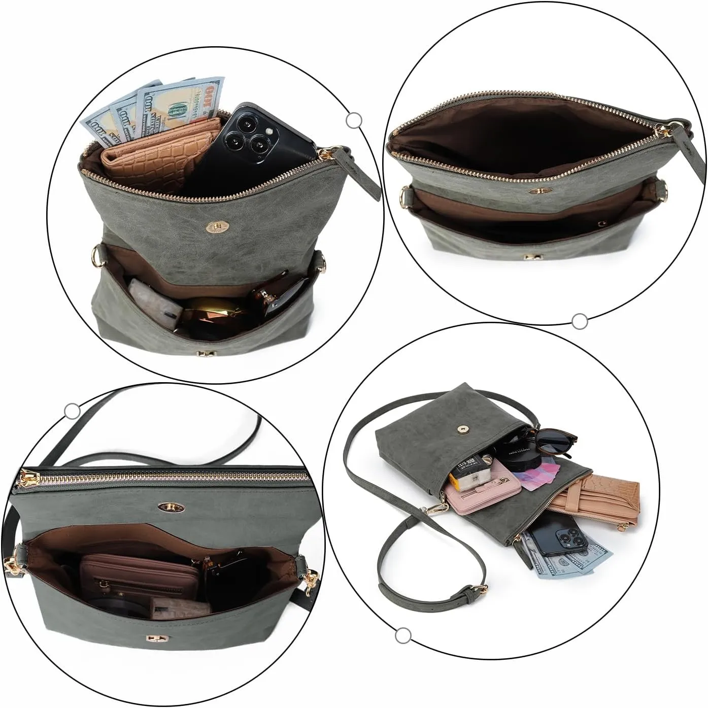 Gladdon Crossbody bags for Women Crossbody Purse Shoulder Bag