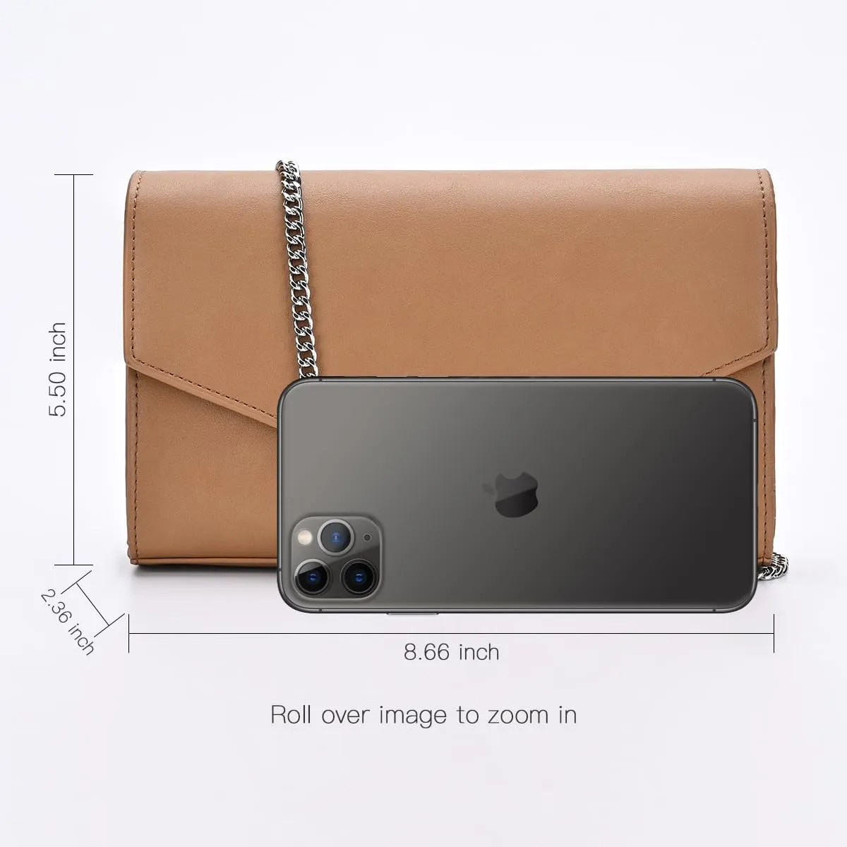 GM LIKKIE Clutch Purse for Women, Evening Envelope Clutch Bag, Crossbody Foldover PU Leather Shoulder Handbag