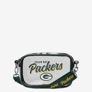 Green Bay Packers Monty Script Clear Crossbody Bag
