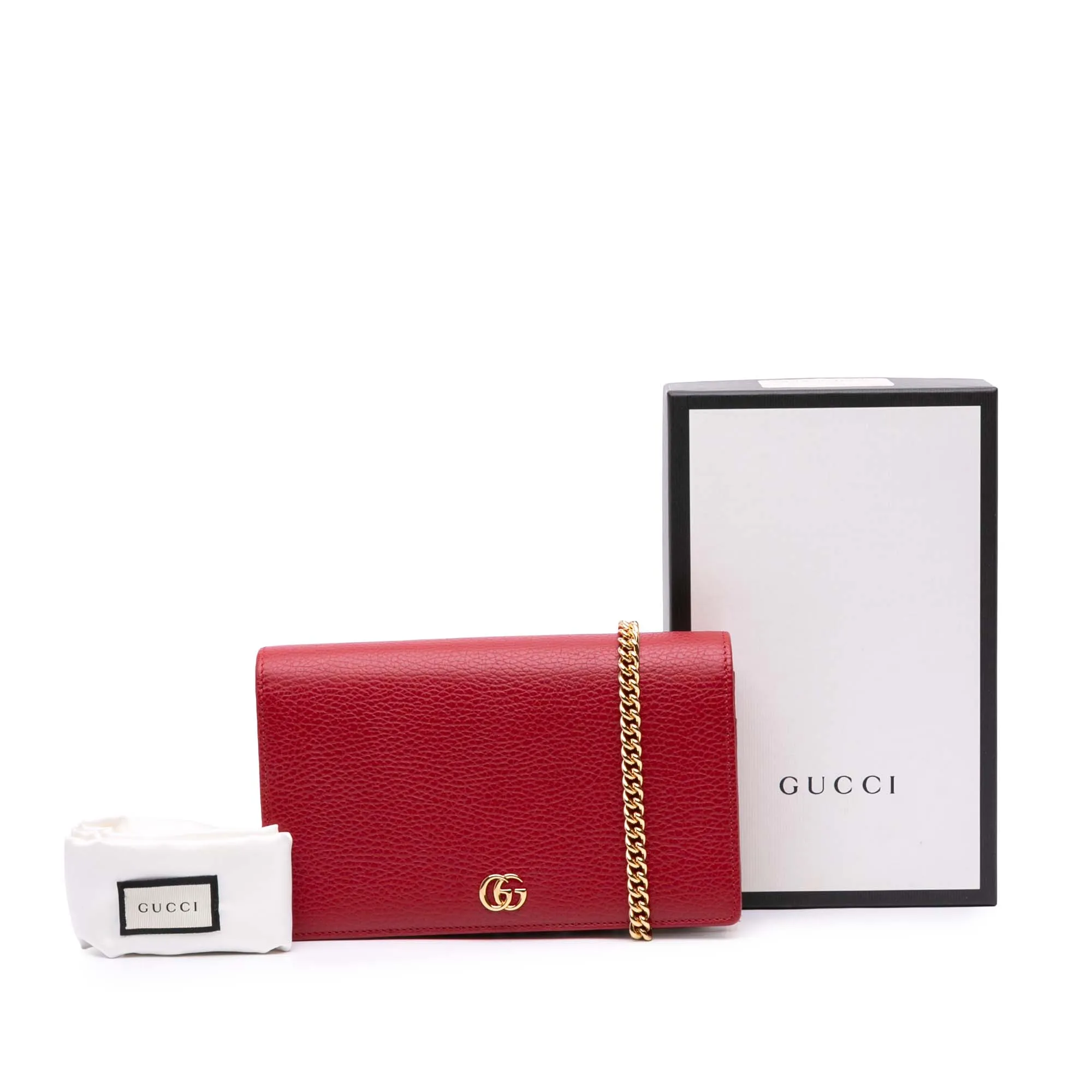 Gucci GG Marmont Leather Wallet On Chain