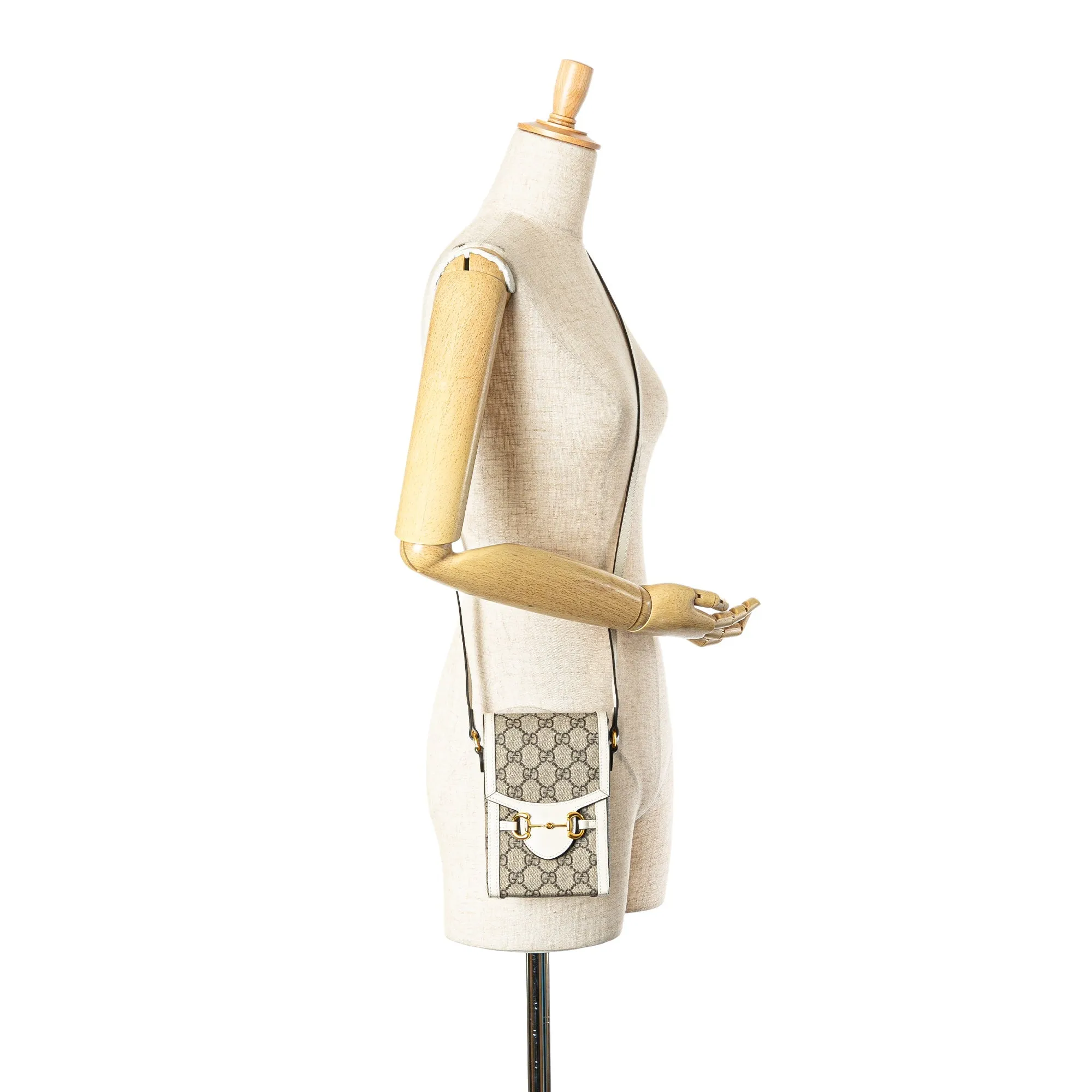 Gucci Mini GG Supreme Horsebit 1955 Crossbody