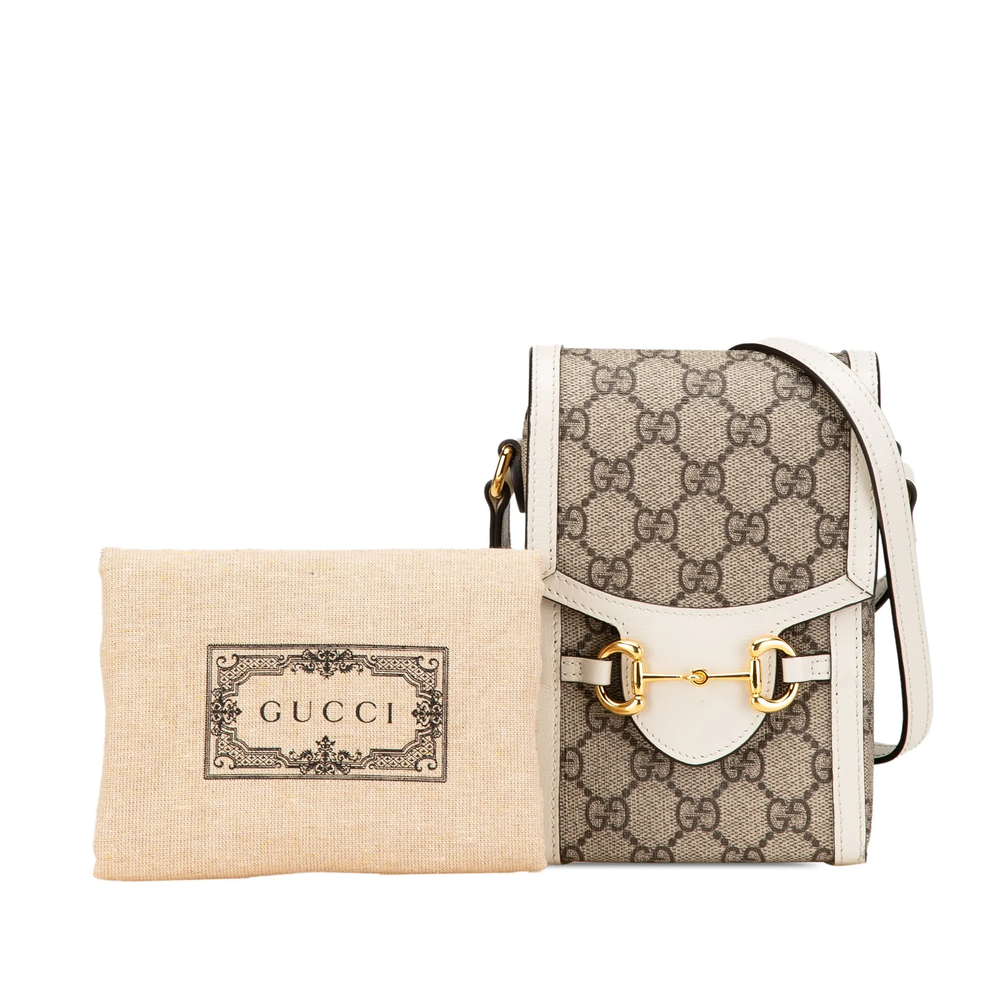 Gucci Mini GG Supreme Horsebit 1955 Crossbody