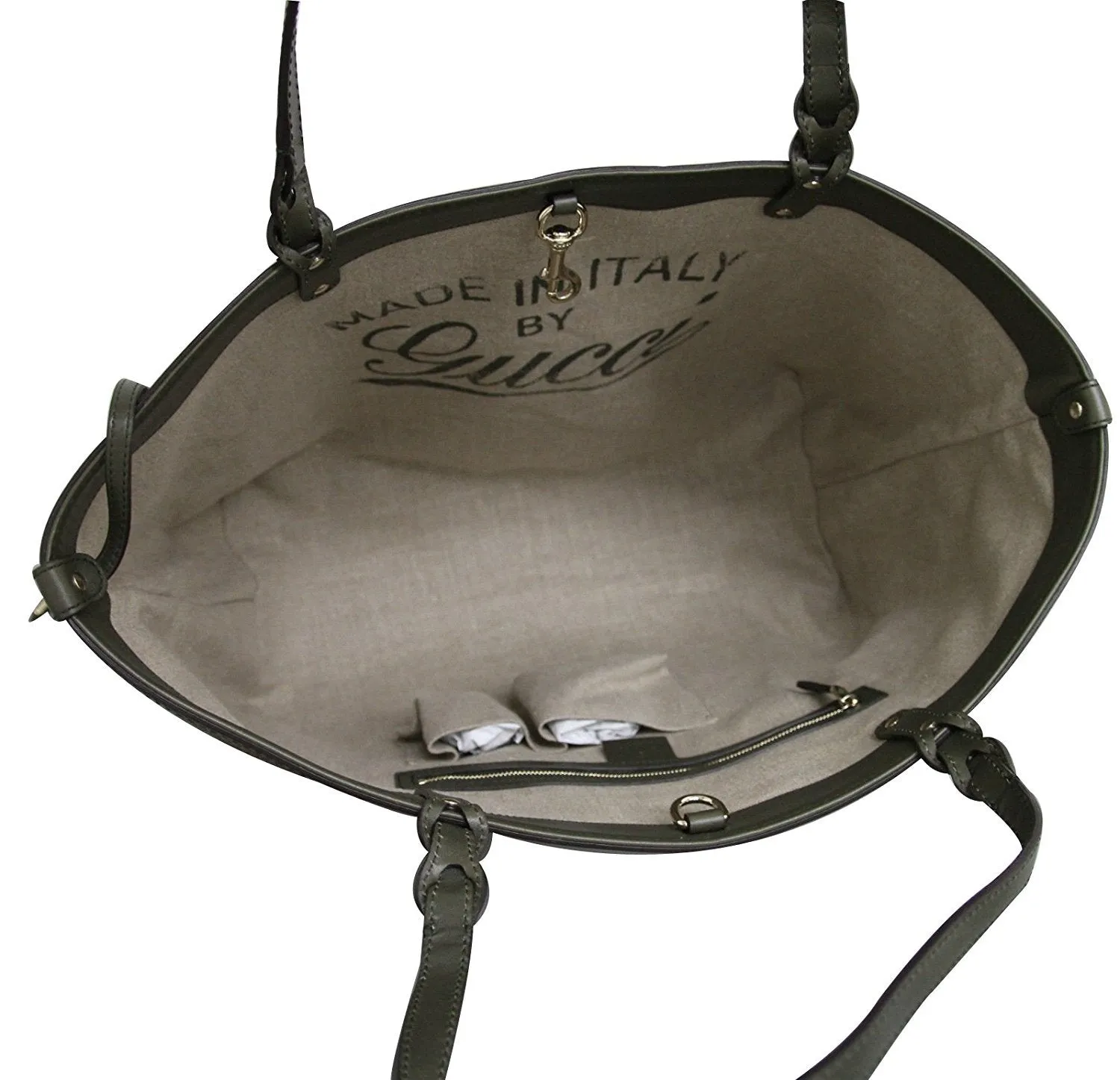Gucci Women's  Straw LeatherCraft Tote Bag