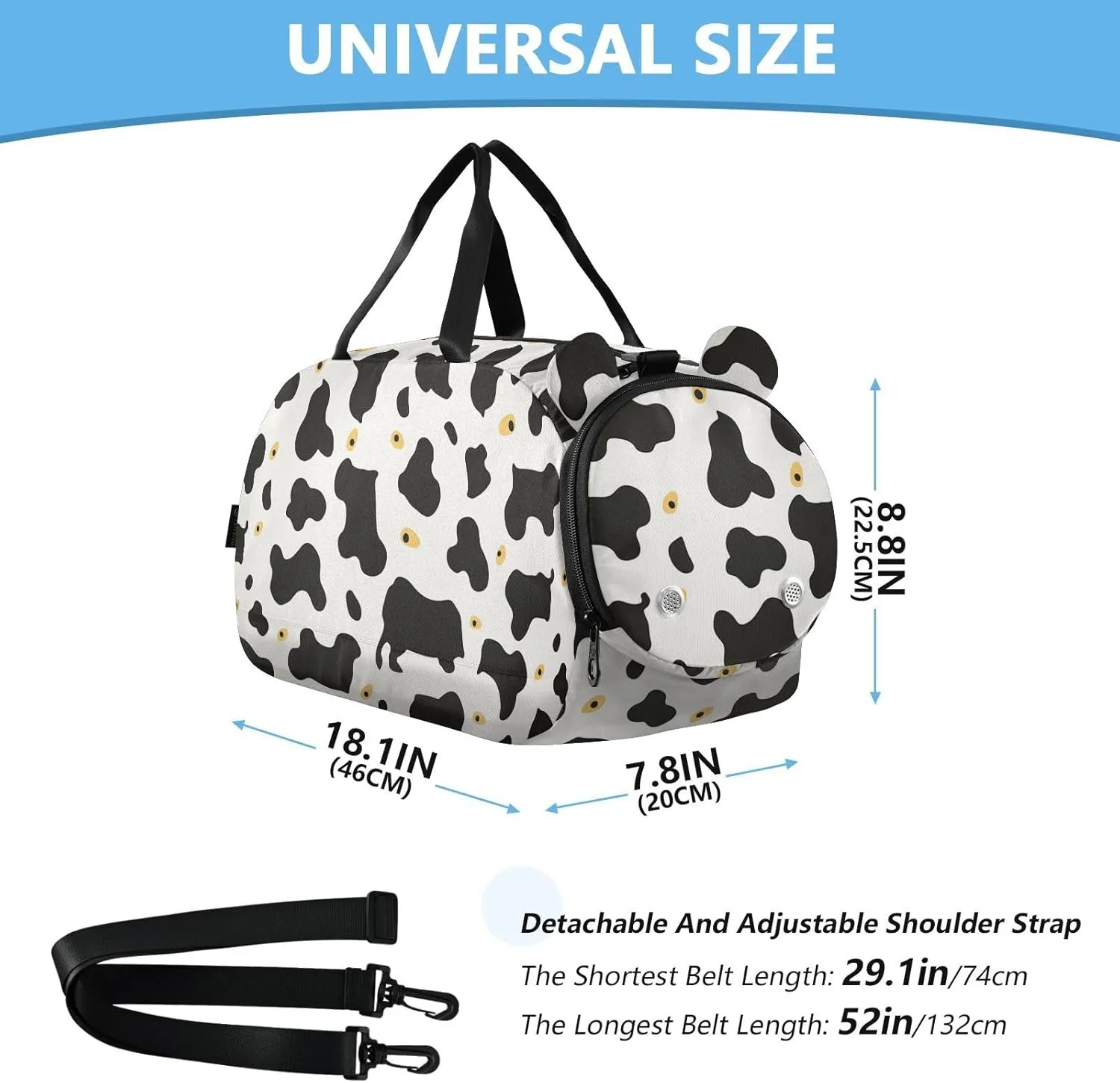 GuoChe Small Crossbody Purse with Shoes Compartment Fashion Purses for Go shopping