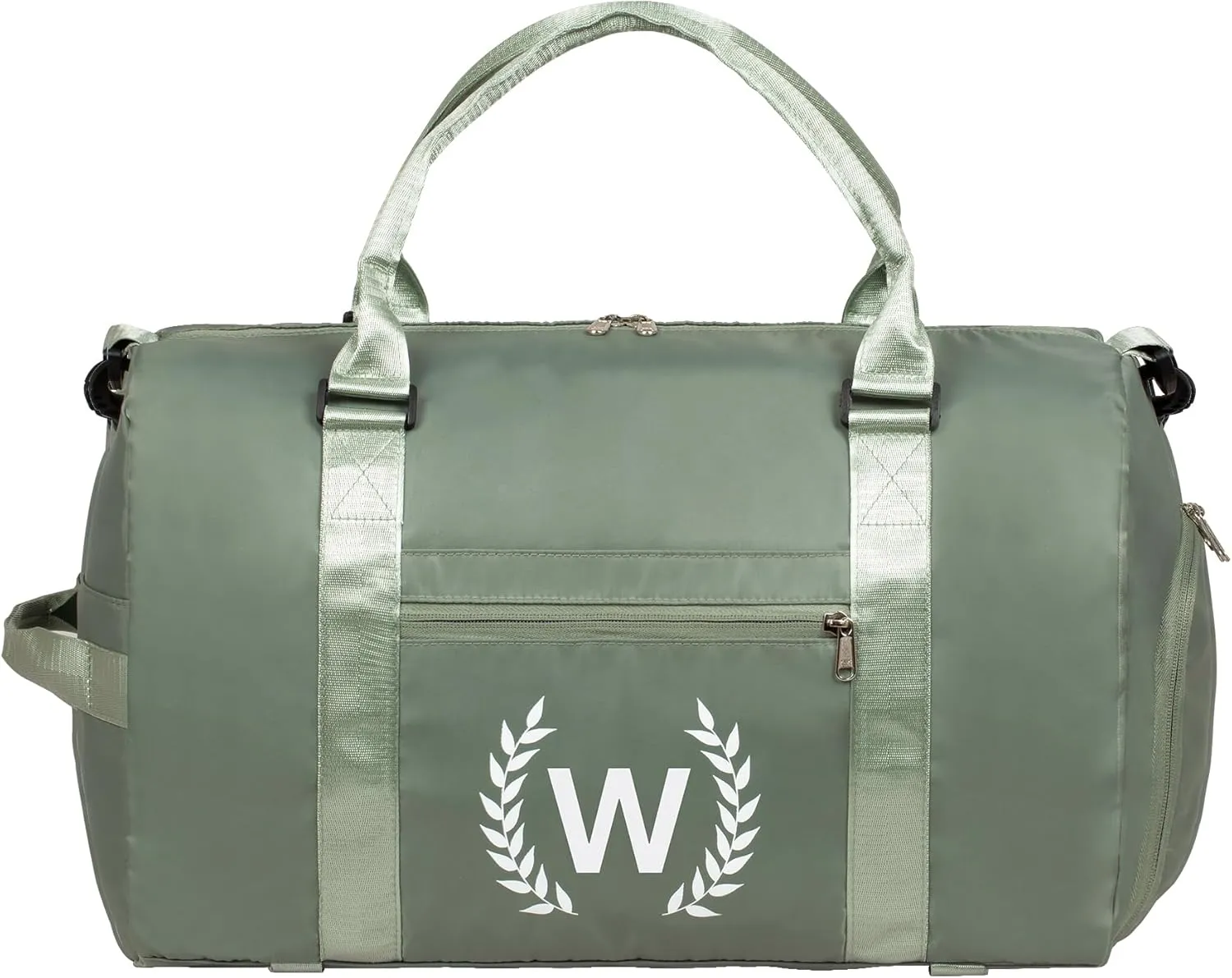 Gym Bag for Women, Personalized Duffle Bag with Shoe Compartment, Sports Bag for Yoga & Dance with Wet Pocket and Mat Strap.