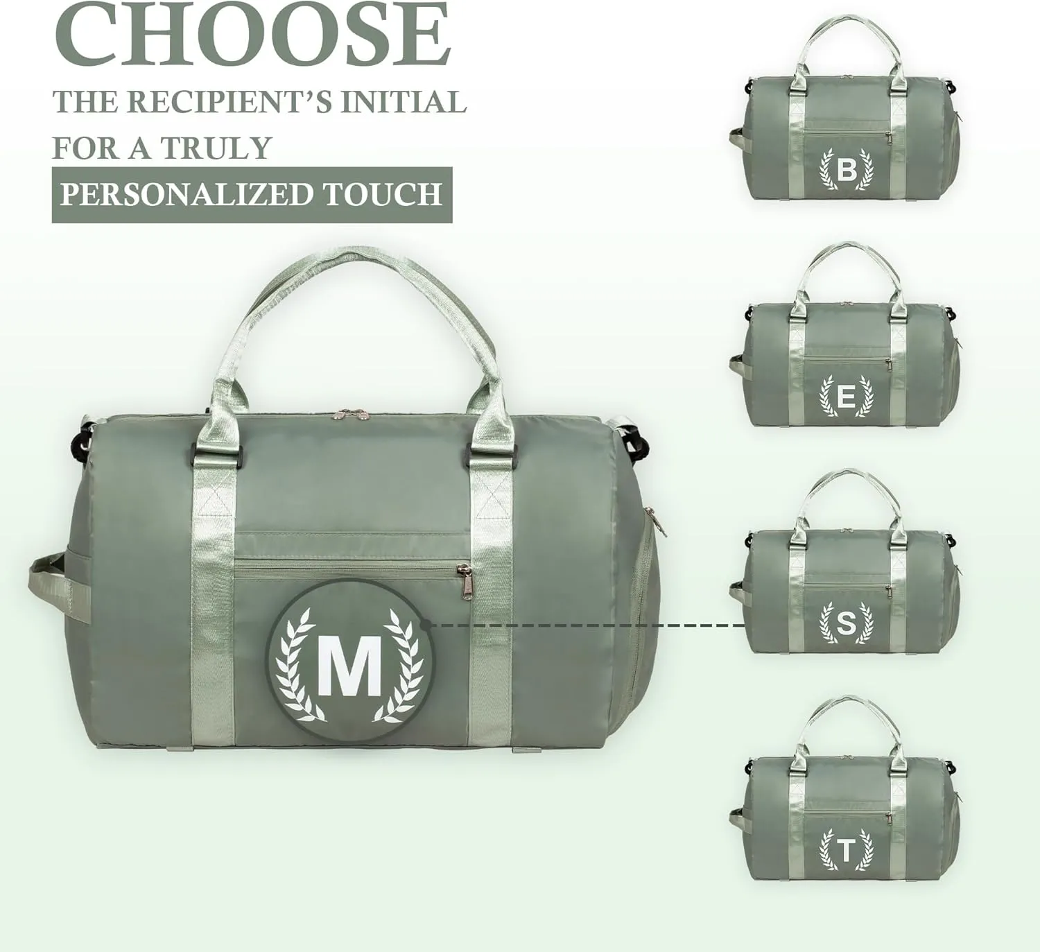 Gym-Travel Duffel Bag, Personalized Women's Duffle Bag with Shoe Compartment, Sports Bag for Yoga & Dance, Red, Size V