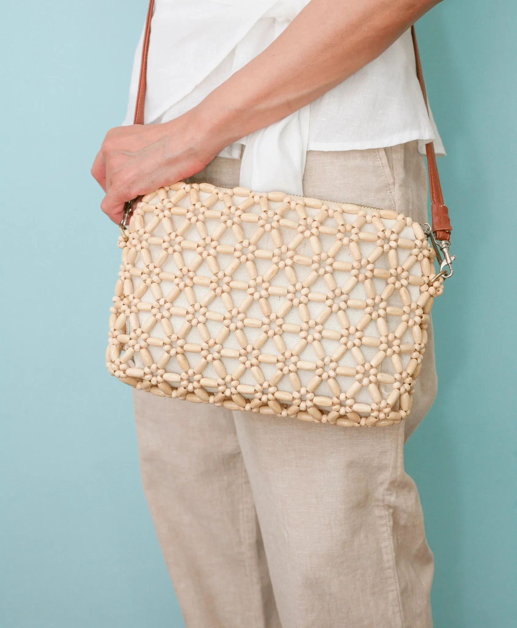 HABI Footwear and Lifestyle Amelia Beaded Sling Bag