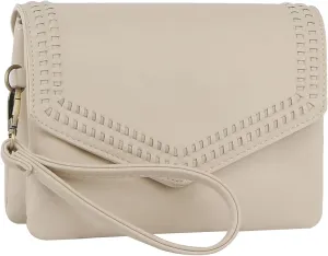 Handbag Republic Stay Trendy with Detachable Strap Crossbody Wristlet in PU Leather for Women