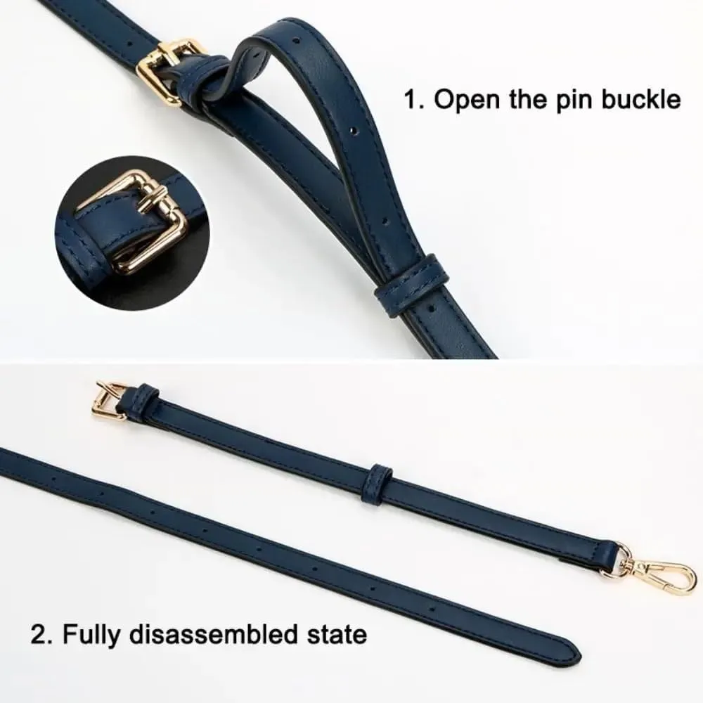 Handbag Strap 1.2cm Wide Genuine Leather Bag Strap Handbag Crossbody Bag Durable Belt Replacement Modifications Shoulder Strap Bag Accessories Bag Straps