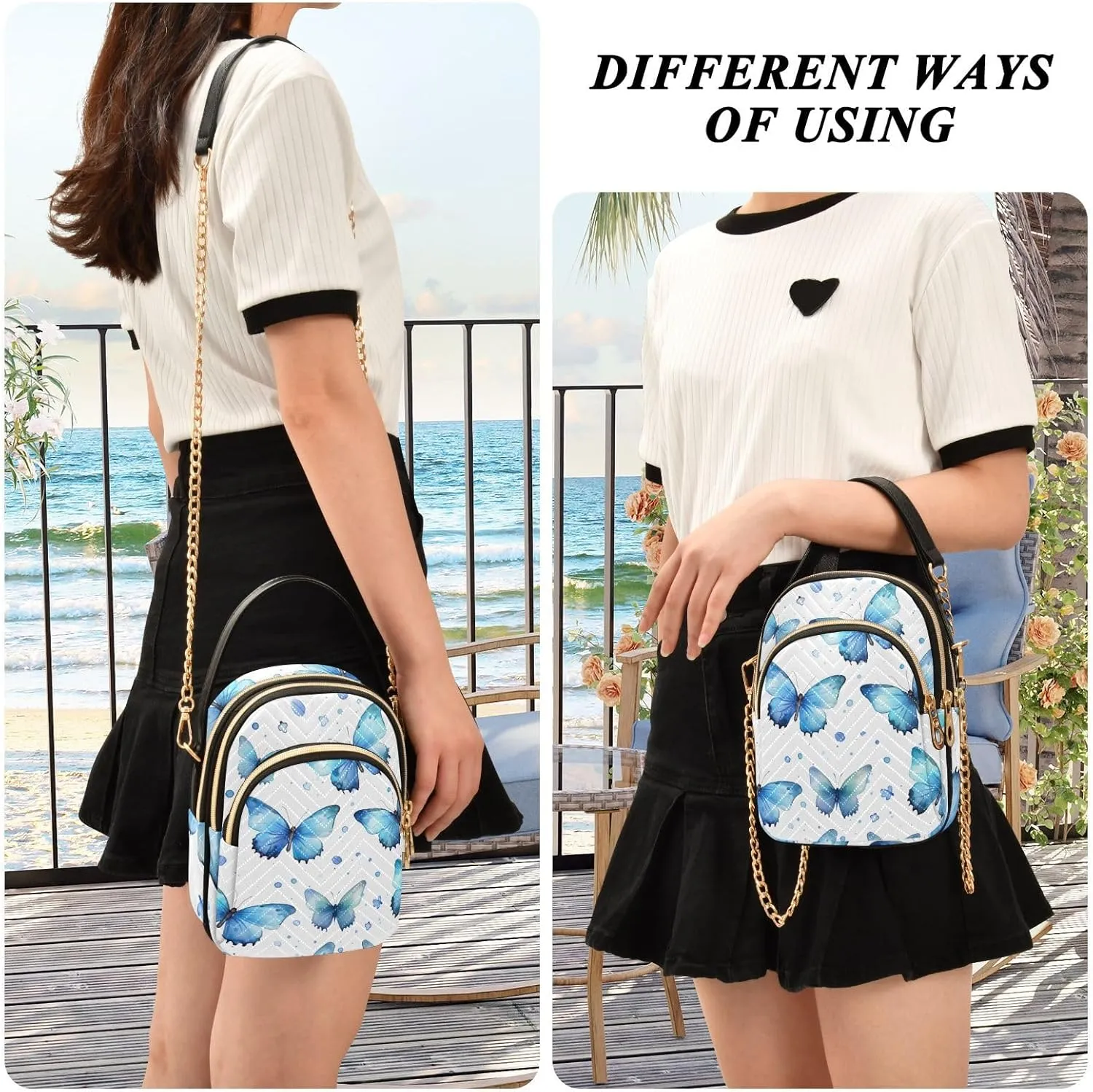 Handmade Christmas Art Women s Crossbody Handbags, Fashionable Crossbody Bags Small Crossbody Handbag for Women