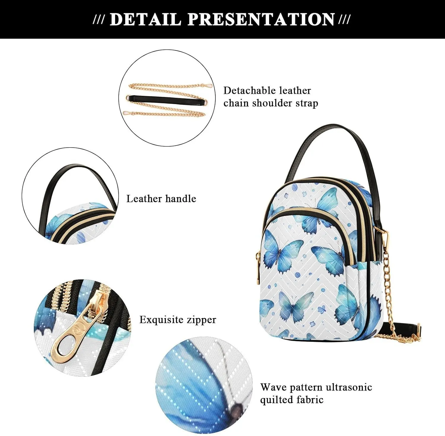 Handmade Christmas Art Women s Crossbody Handbags, Fashionable Crossbody Bags Small Crossbody Handbag for Women