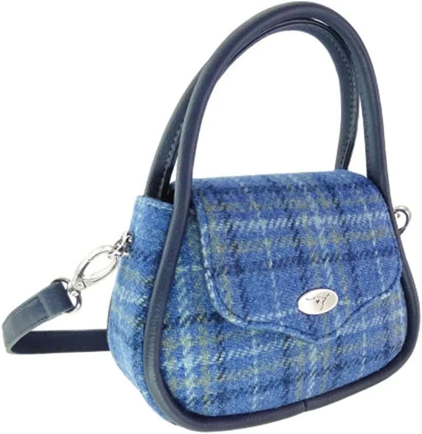 Harris Tweed 'Buchan' Round Mini Handbag