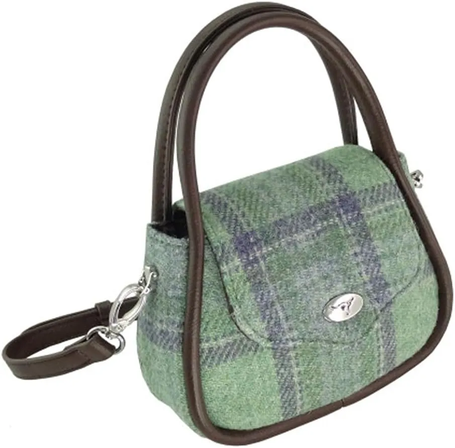 Harris Tweed 'Buchan' Round Mini Handbag