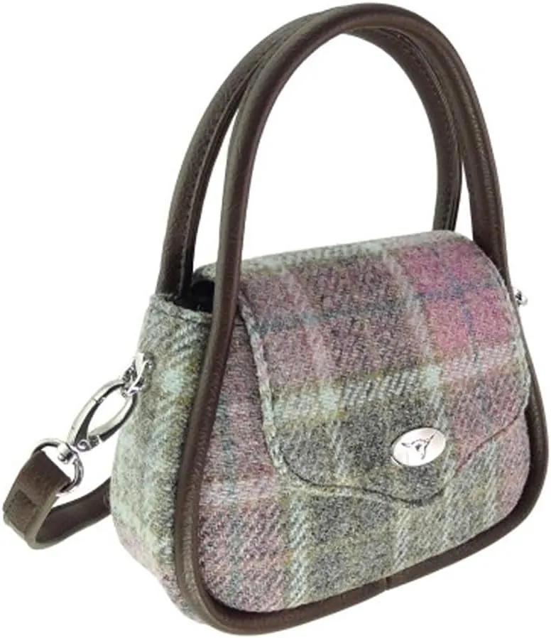 Harris Tweed 'Buchan' Round Mini Handbag