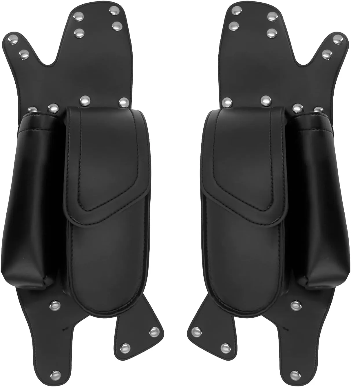 HDBUBALUS Saddlebag Guard Bag with Water Bottle Holder Fit for Harley Touring Road King Electra Glide Road Glide 1993-2020 1 Pair