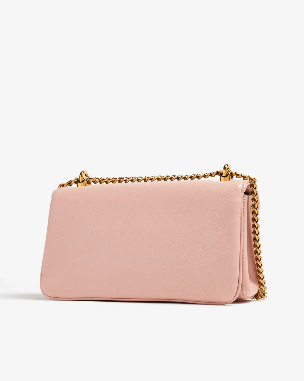 Heart Chain Shoulder Bag in Pink
