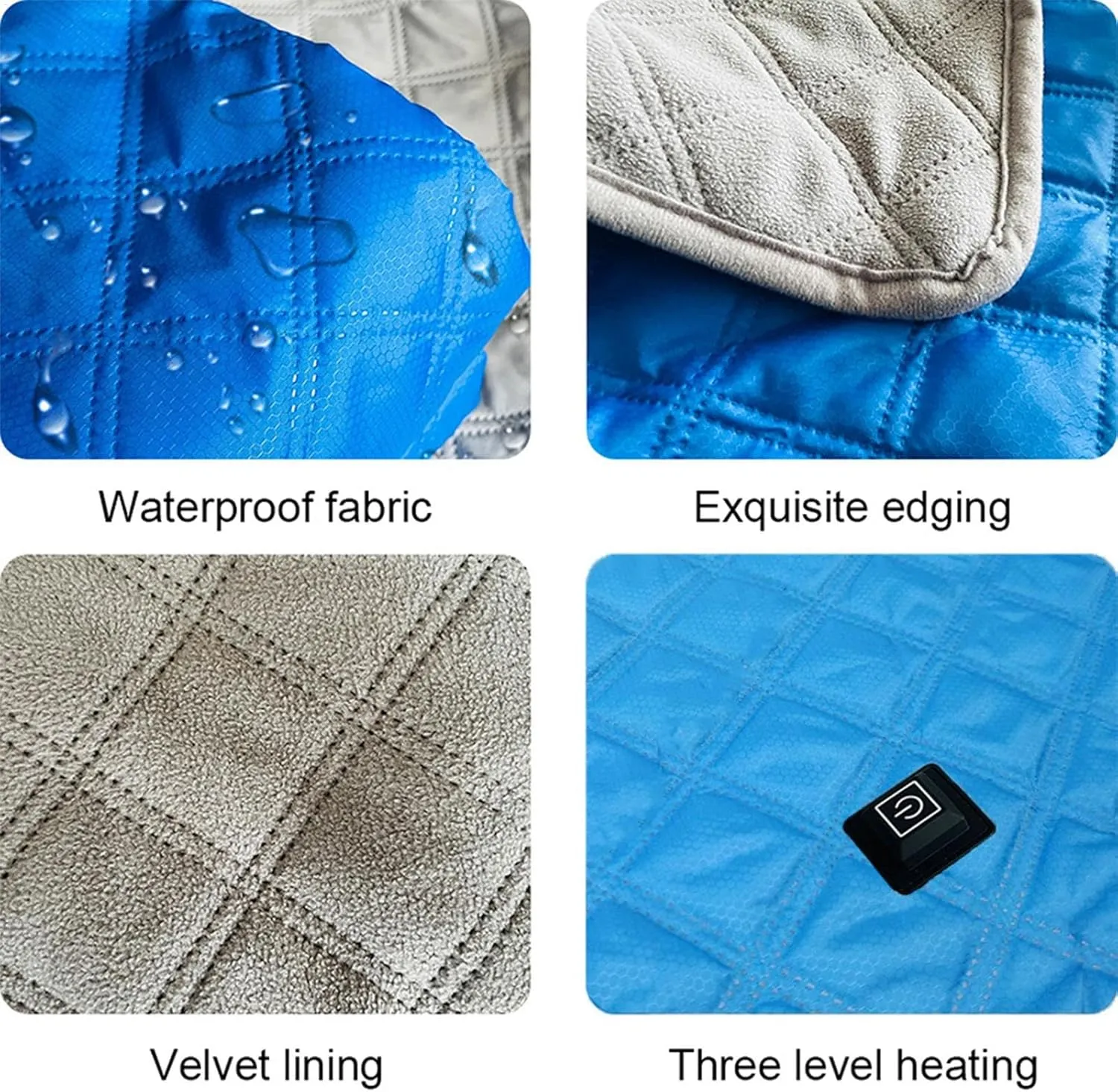 Heated Sleeping Bag Pad - Sleeping Bag Heating Pad, Multifunctional Sleeping Bag | Heating Blanket 6 Heated Zone Camping Mat Sleeping Bag Liner, 3 Gear Electric Sleeping Bag Heater Soft for Car Sofa