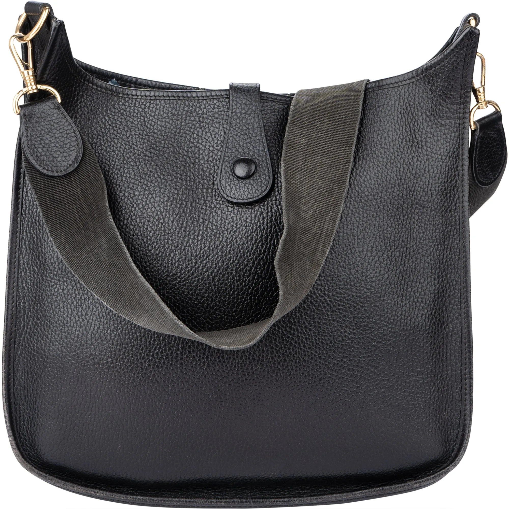 Hermès Noir Evelyne GM Ardennes Crossbody Bag
