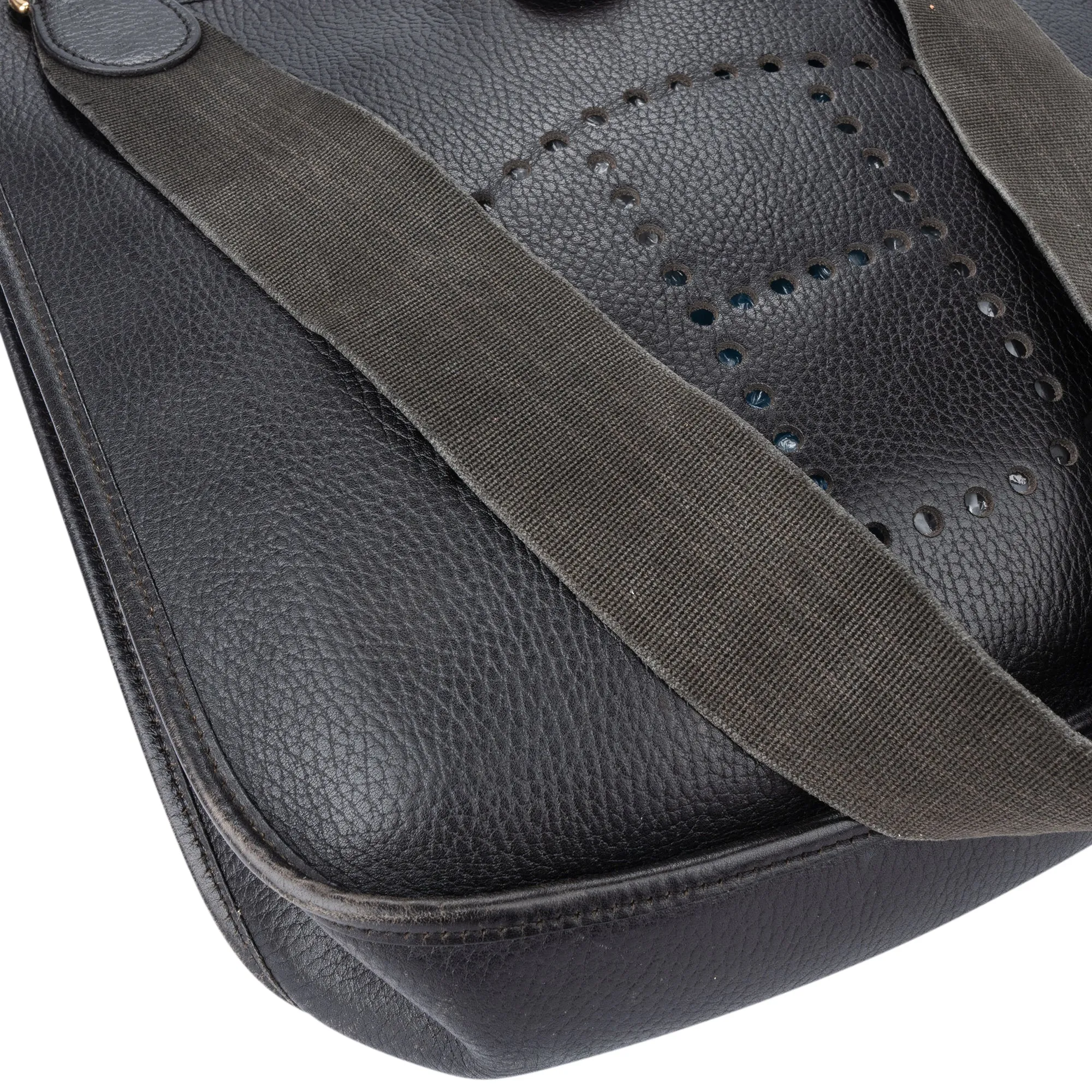 Hermès Noir Evelyne GM Ardennes Crossbody Bag