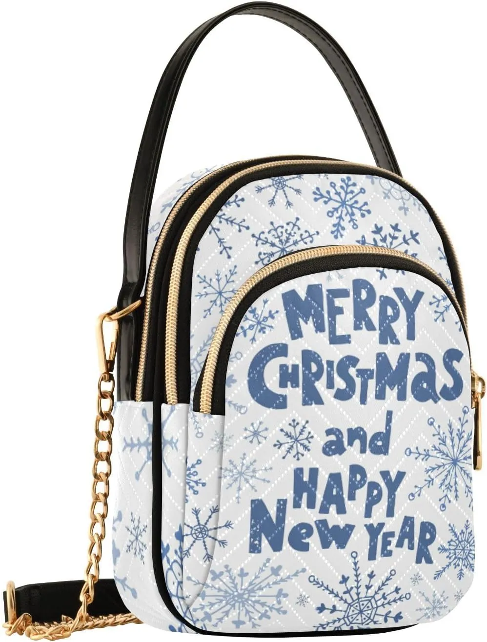 Holiday Festive Cell Phone Purse Crossbody Handbag Durable Shoulder Bag Travel Pouch
