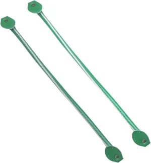 Homoyoyo 1 Pair Green Cowhide Leather Bag Strap Durable Replacement Handle for DIY Handbag Sewing for Crossbody and Tote Bags Fashionable and Sturdy Accessory