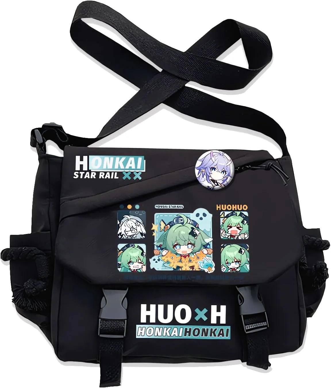 Honkai Star Rail Handbag Blade Crossbody Bag Single Shoulder Bag Adult Anime 3D Print Backpack Black Bag