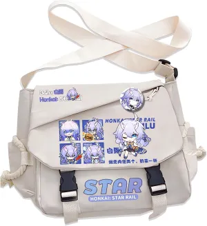 Honkai Star Rail Handbag Kafka Crossbody Bag Single Shoulder Bag Adult Anime 3D Print Backpack White Bag