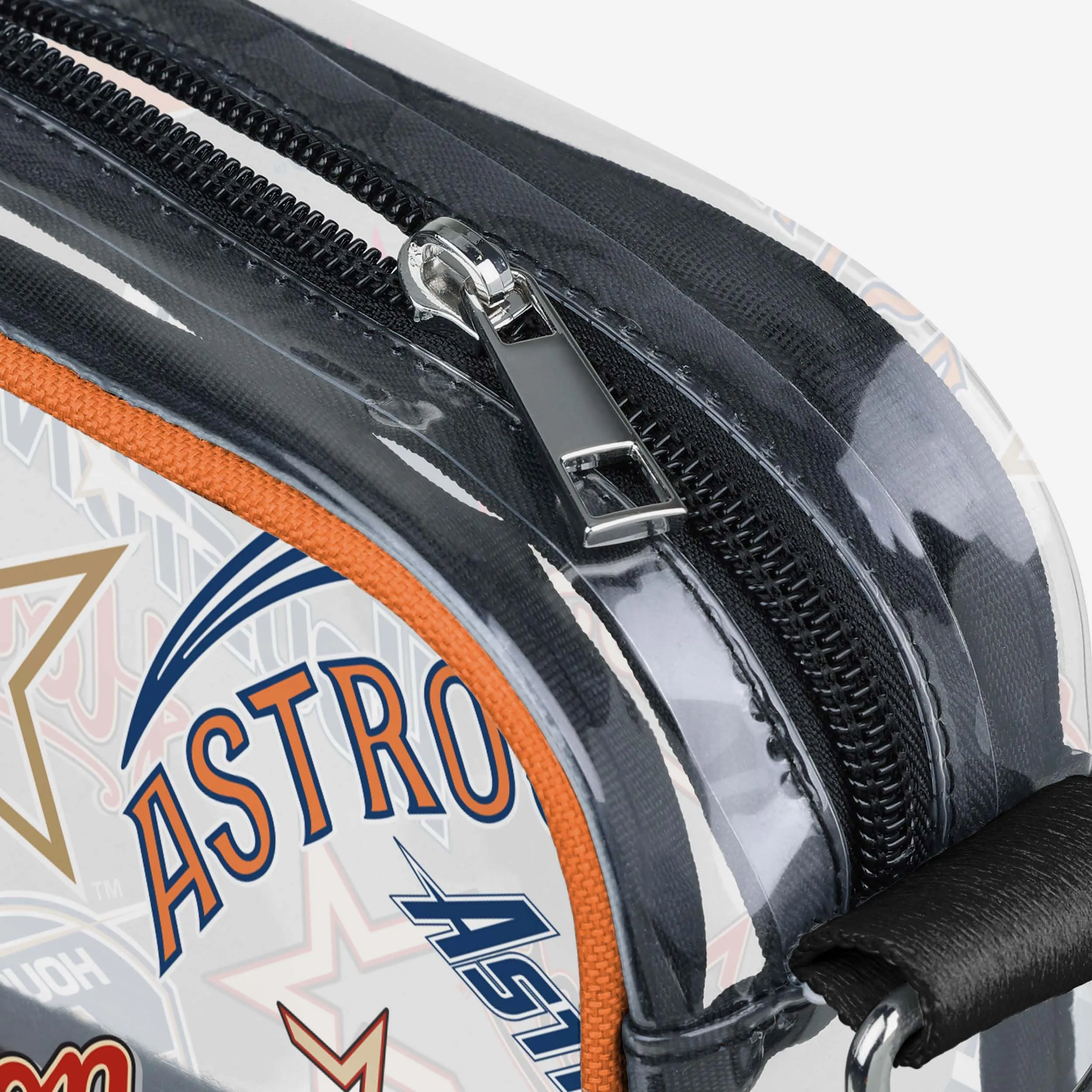 Houston Astros Repeat Retro Print Clear Crossbody Bag