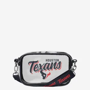 Houston Texans Monty Script Clear Crossbody Bag
