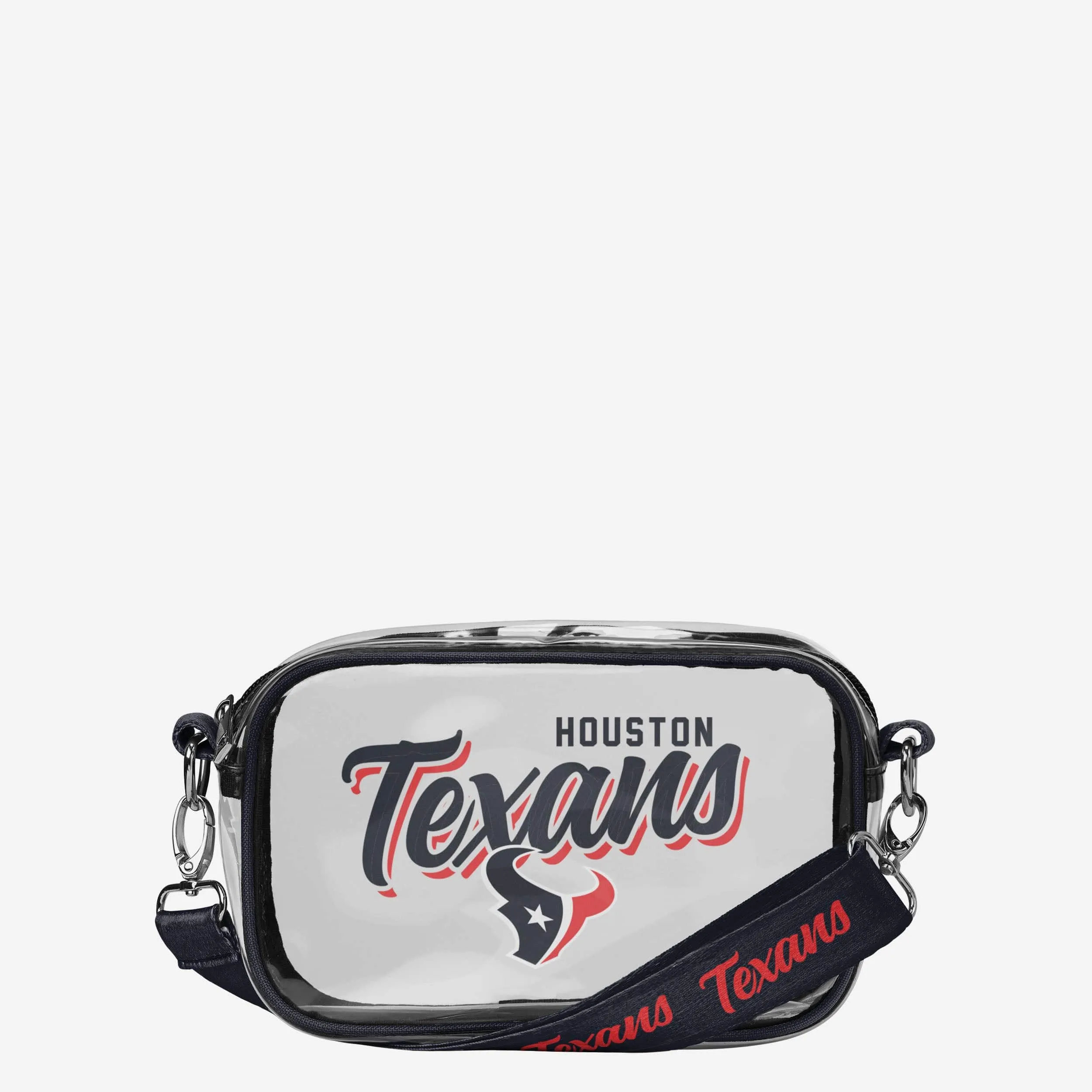 Houston Texans Monty Script Clear Crossbody Bag